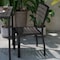 Flash Furniture Faux Teak Side Chairs with Gray Poly Slats 2PK 2-XU-DG-HW6036-GY-GG - alternate 4